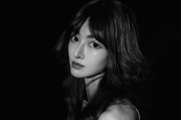 Black and white professional portrait of Charlotte Shao