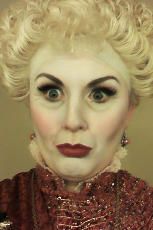 Sheila Karls in costume as Madame Morrible