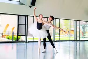 Dance Couple in Dance Center
