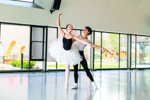 Dance Couple in Dance Center