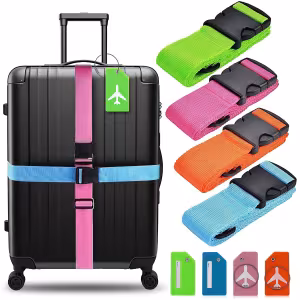 colored luggage straps