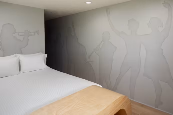 Stone Hotel Art Room Bedroom - Alt View