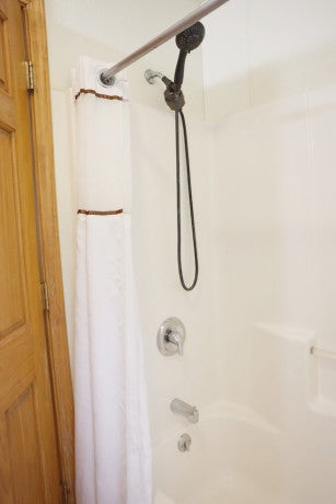 Cedar House shower