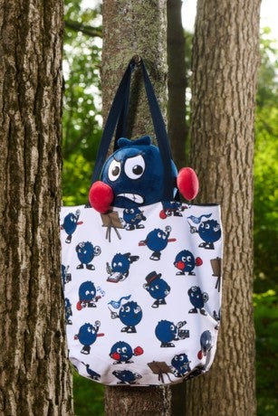 Interlochen Center for the Arts blueberry canvas bag