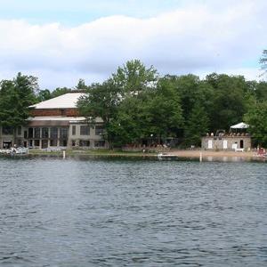 Kresge Auditorium as seen from Green Lake