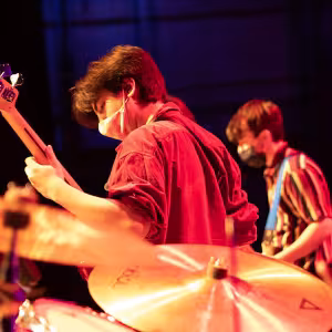 The Popular Music Ensemble in Corson Auditorium
