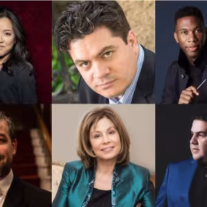 Erina Yashima, Cristian Măcelaru, Roderick Cox, Jader Bignamini, JoAnn Falletta, and Tito Muñoz