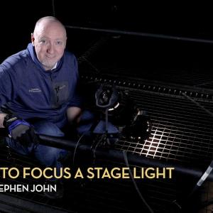 How to focus a stage light