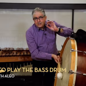 How to play the bass drum properly