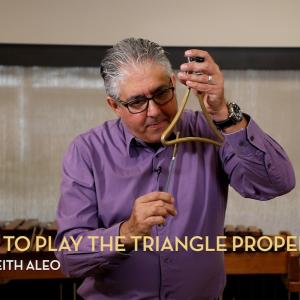 How to play the triangle properly