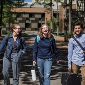 Three students walking (Who can afford arts boarding school)
