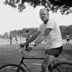 Coach Cabutti on bike