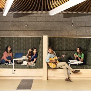 Students in the Music Center