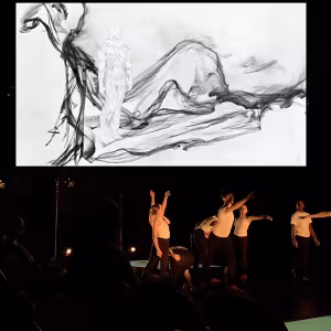 Interdisciplinary Arts perform "Figure Drawing"