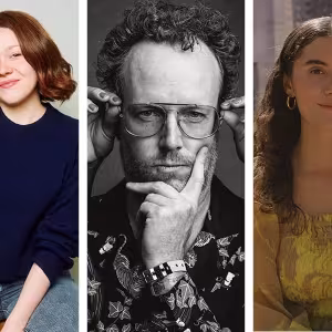 Professional headshots of Megan Rivkin, Timothy Jones, and Katia Waxman.